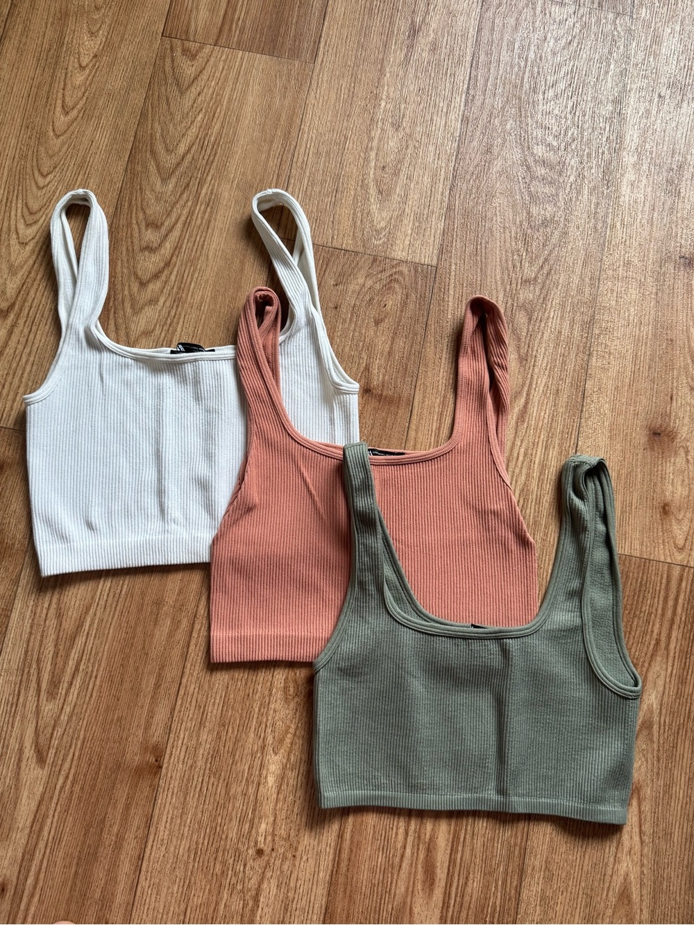Zara Ribbed Cropped Tank Top Bundle